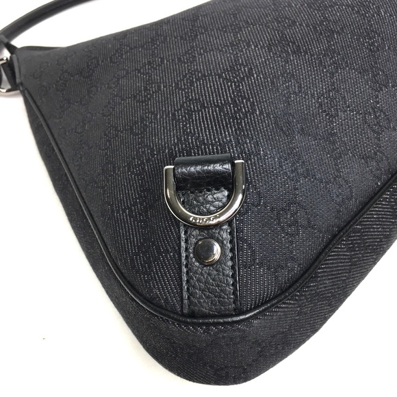 Authentic Gucci Abbey hobo bag black canvas - Picture 15 of 16